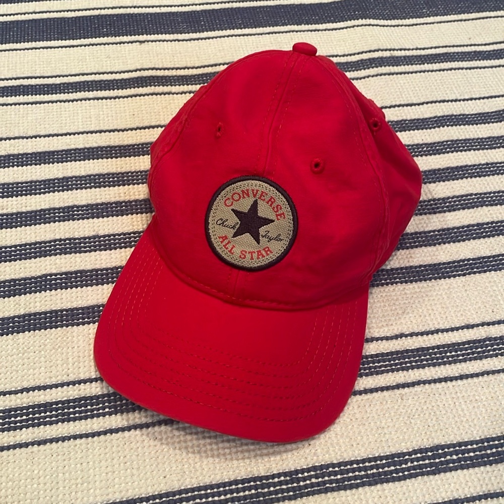 NWOT Converse Red Logo Patch Baseball Cap Unisex